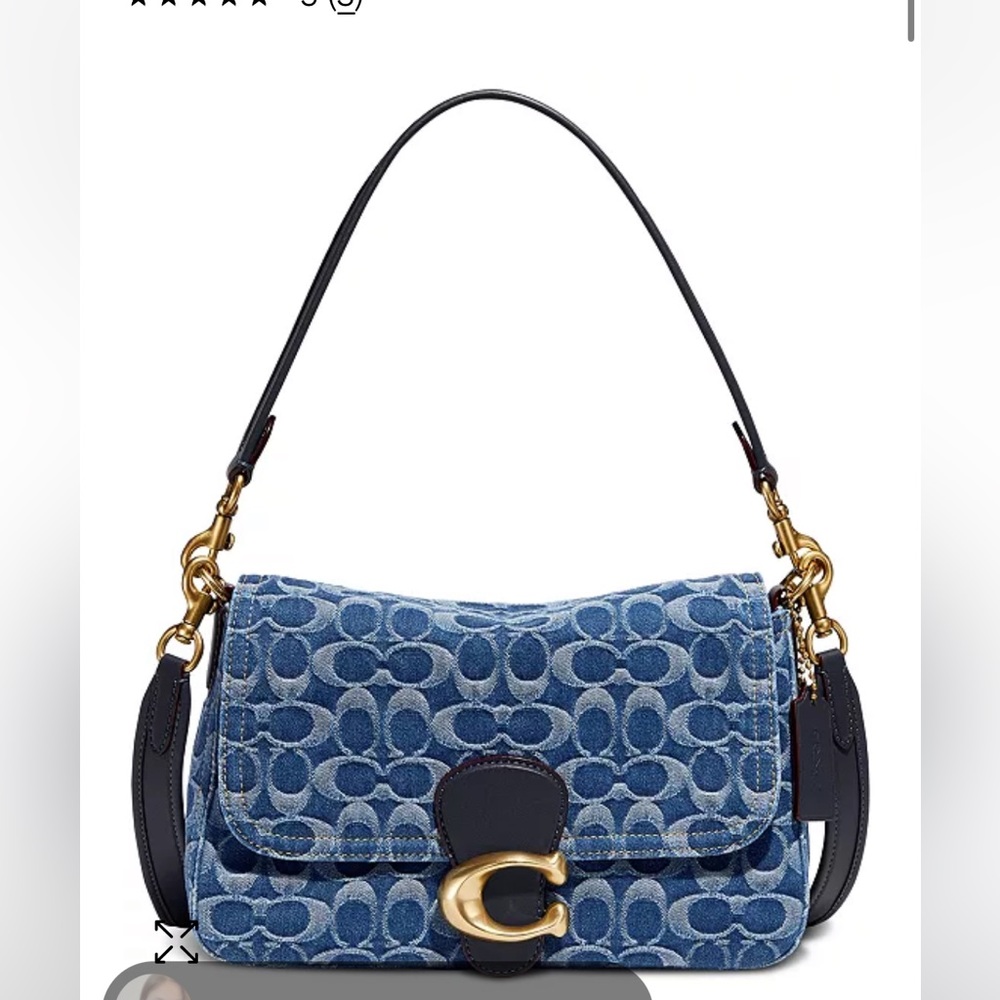 Coach Denim Soft Tabby Shoulder Bag